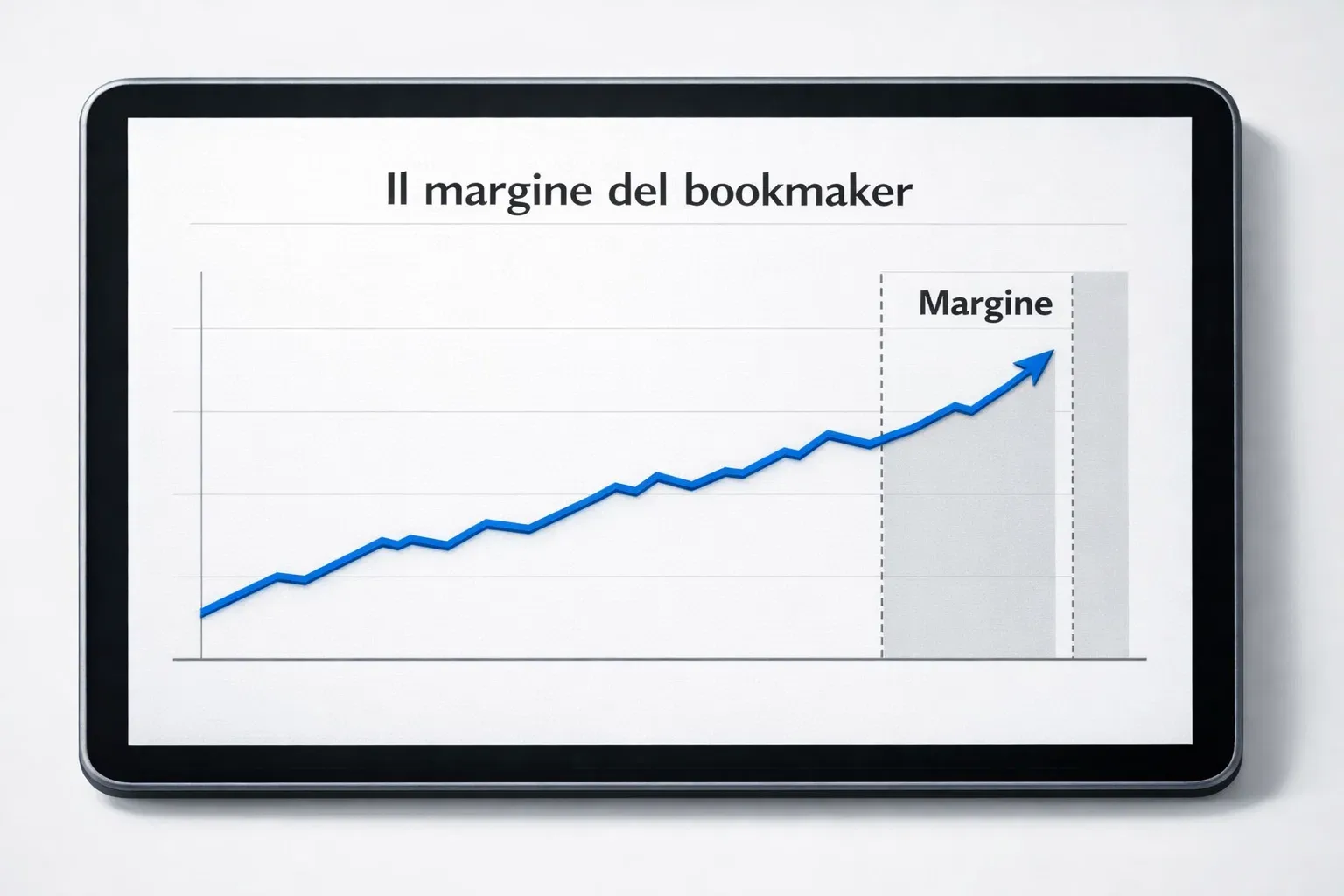 Grafico lineare semplice su sfondo chiaro