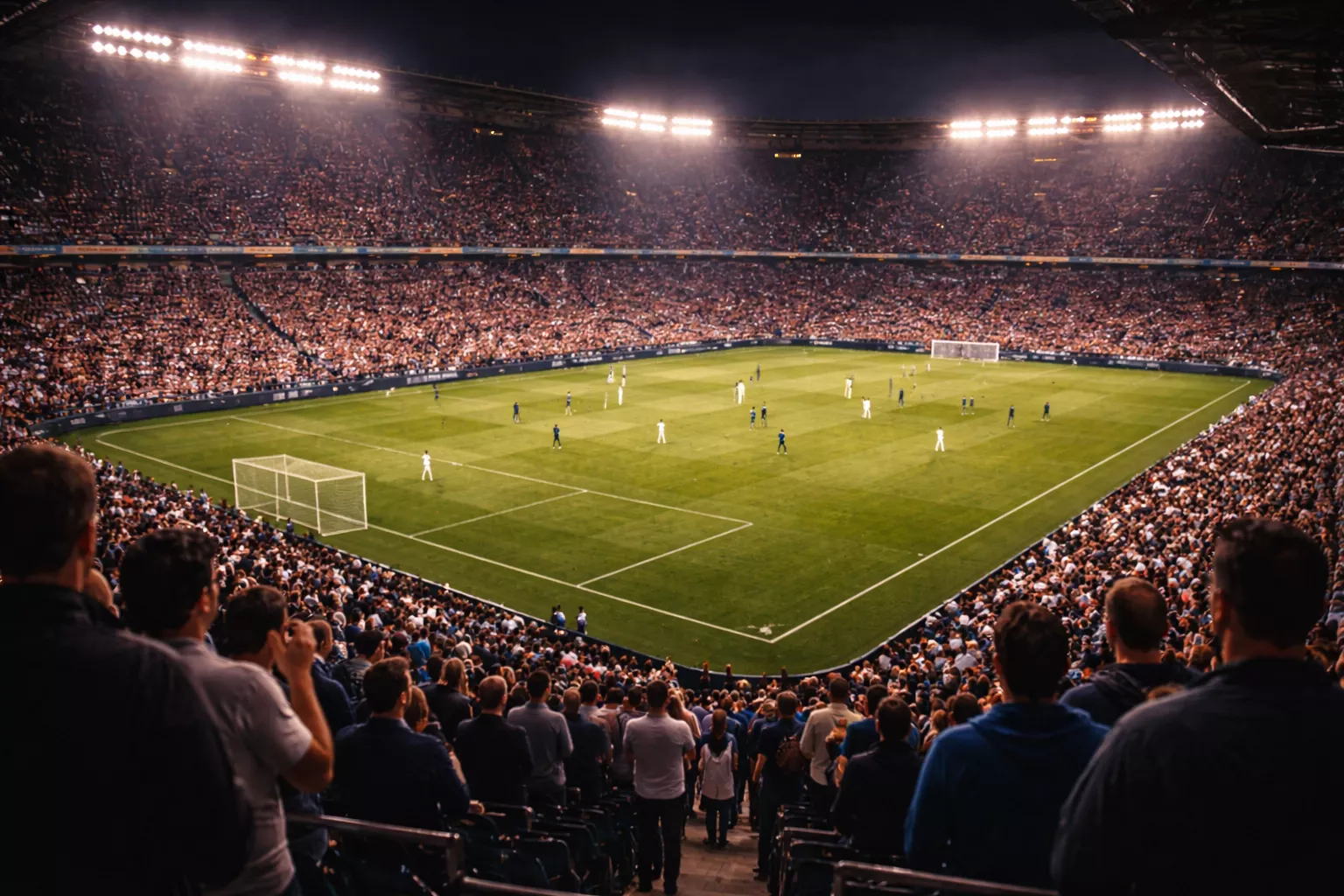 Mano che scrive combinazioni di numeri su un blocco note a righe con una penna blu